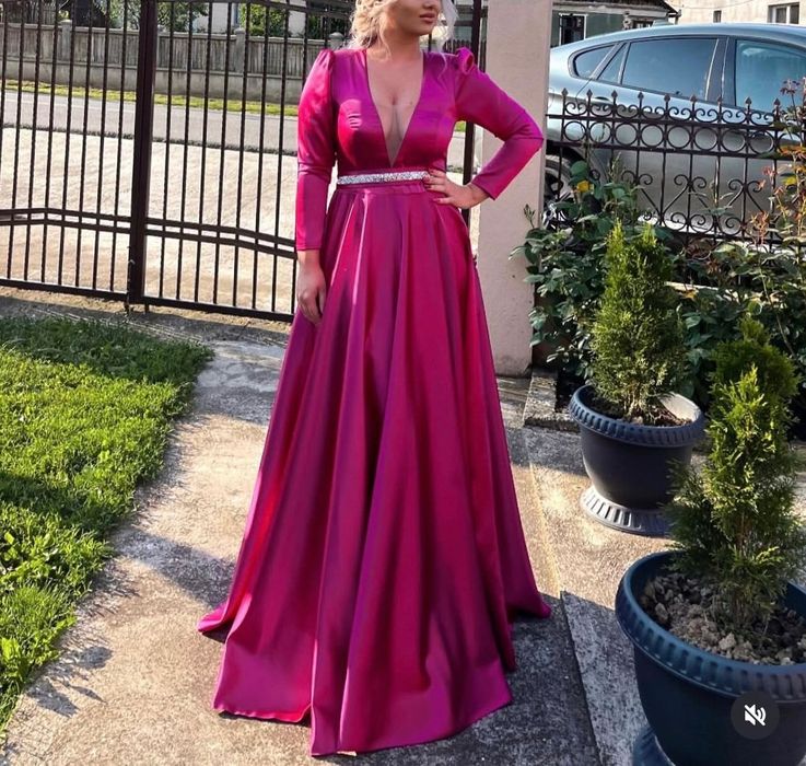 Rochie elegantă fucsia