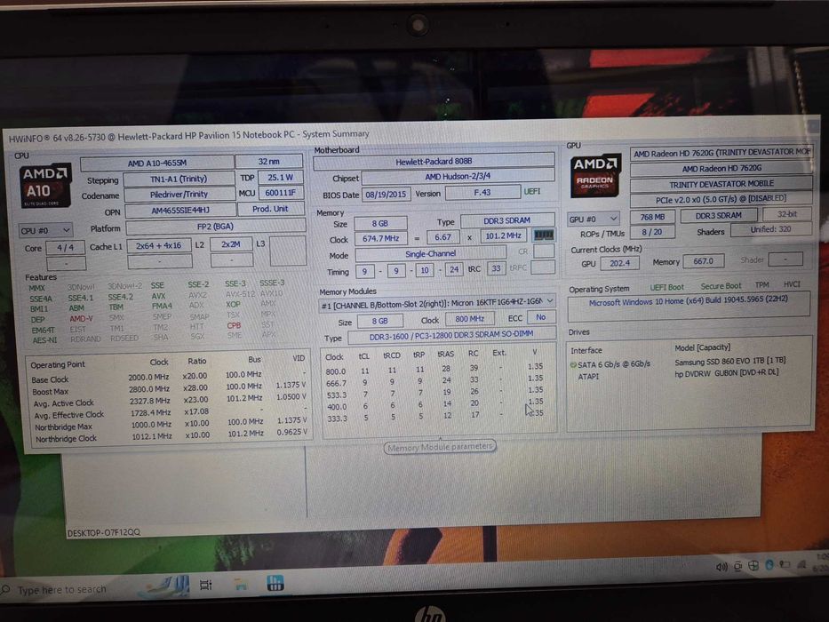 Ocazie! HP Pavilion 15, SSD 1TB