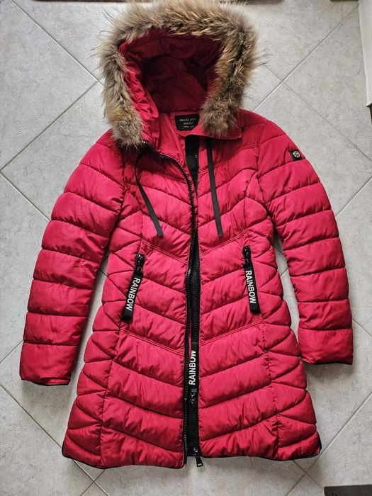Дамско зимно яке с естествен пух