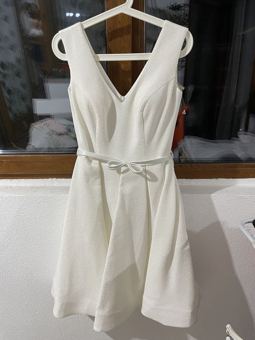 Rochie cununie/mireasa scurta cu buzunare