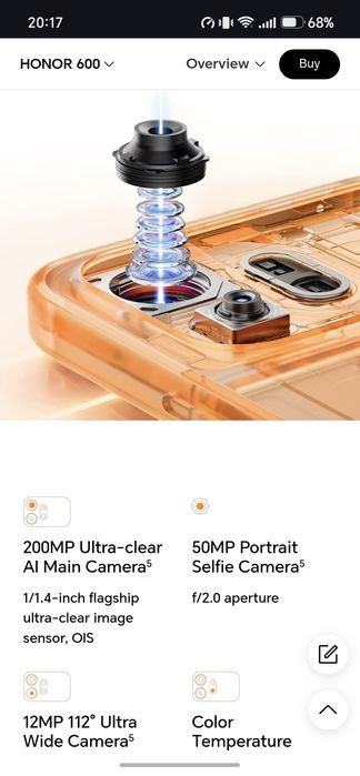 Honor 600, 256GB