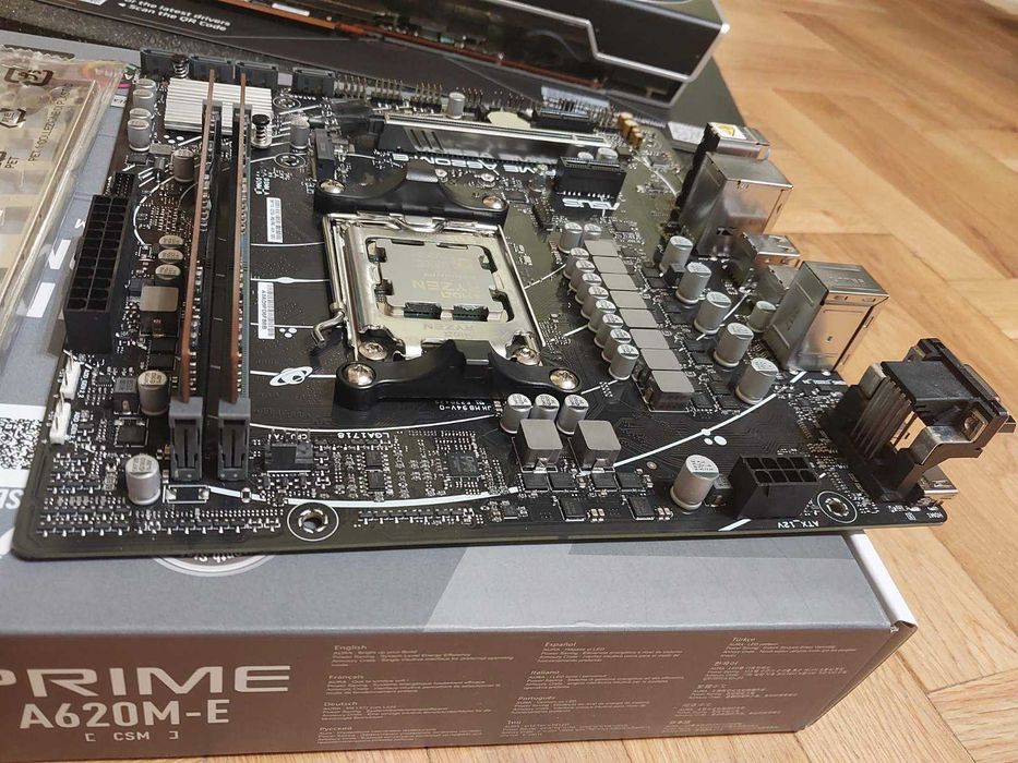 AMD Ryzen 5 7500F + Asus Prime A620M-E + 16GB Crucial 5200MT/s CL42 гр ...