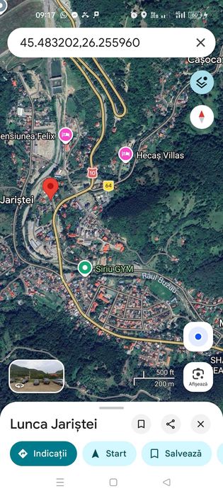 Teren intravilan Siriu, Casocs, DN 10 ,utilități, posibilitate rate