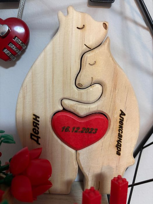 СВЕТИ ВАЛЕНТИН - Мечета за семейства с гравиран текст /имена, дати…/