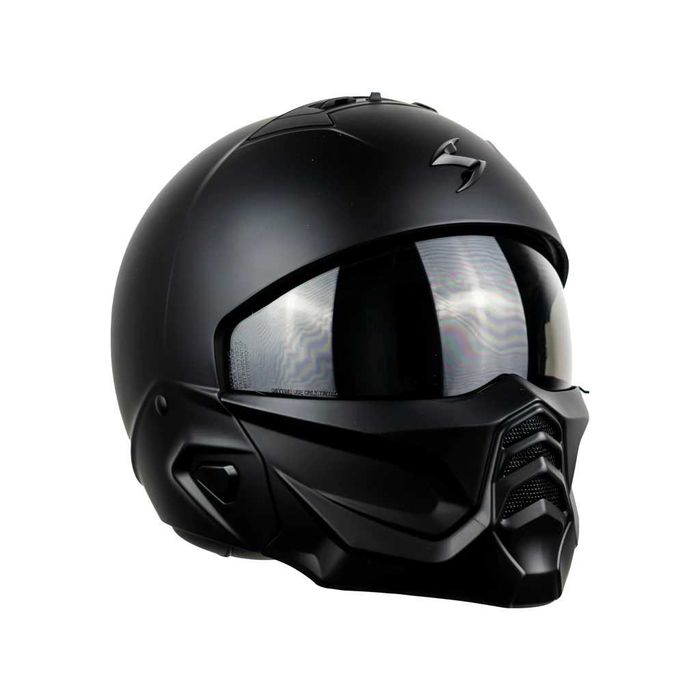Мото каска Scorpion EXO-COMBAT II SPIDERWEB Matt Black-Silver
