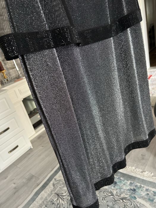 Rochie de gala negru cu gri