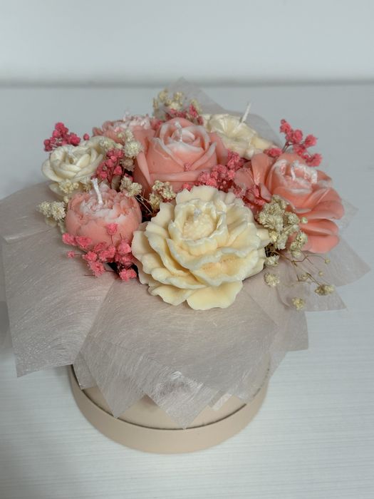 Букети от ароматни соеви свещи