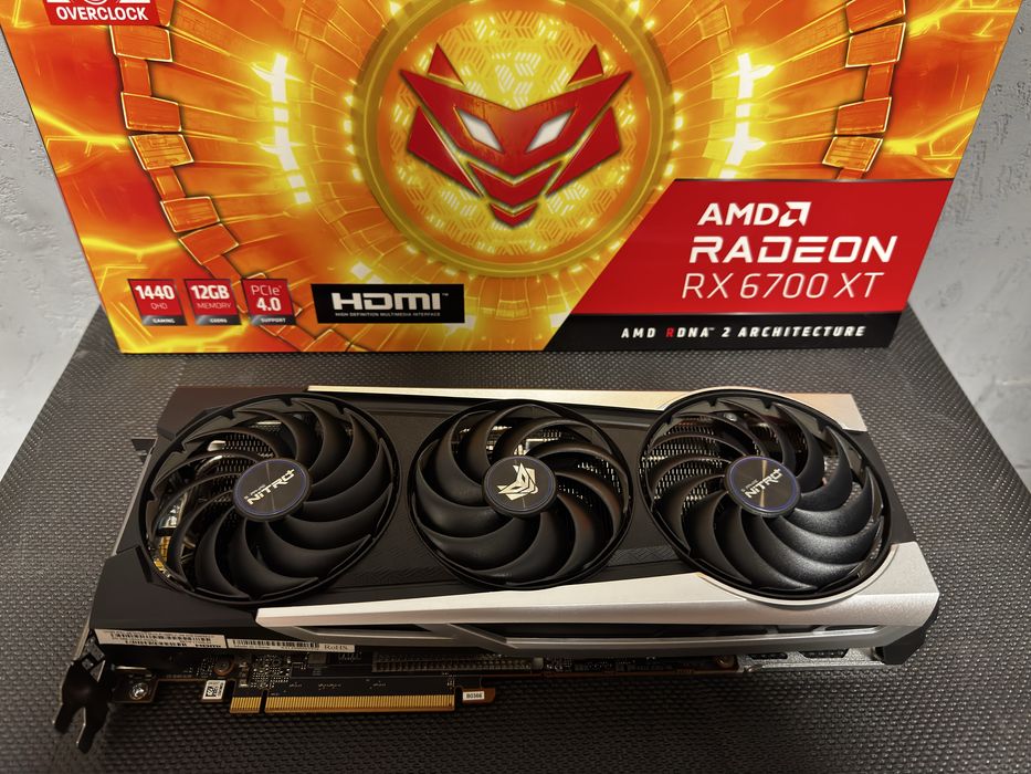Saphire nitro amd rx 6700xt 12gb ddr6 gaming