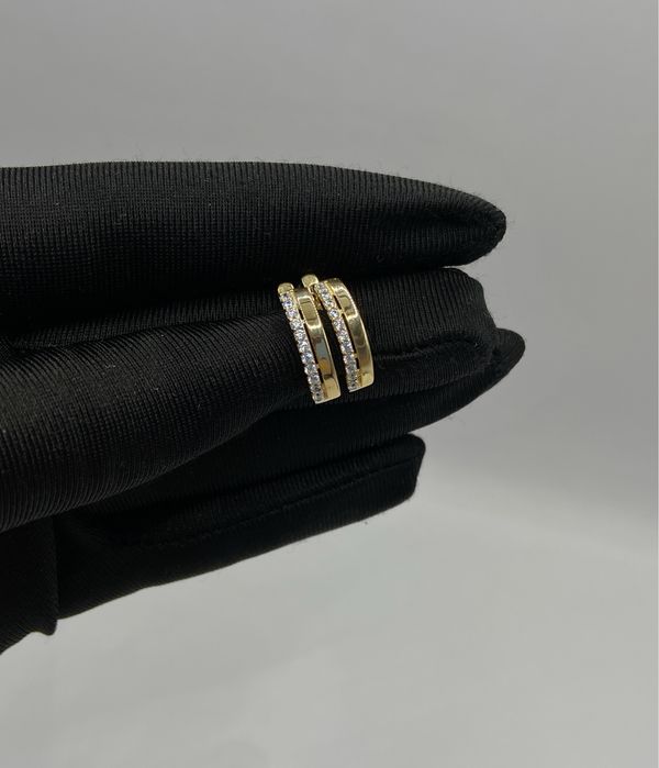 Золотые серьги | Красное золото 585 | 2,21 гр