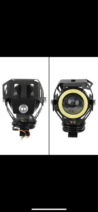 Proiector / proiectoare moto LED angel eyes MOTO ATV SCOOTER SUV ETC