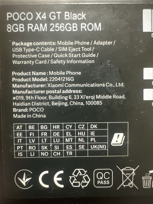 Телефон Poco x4gt