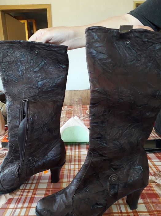 Дамски ботуши естествена кожа