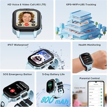 Ceas copii cu GPS REALTIME, videocall