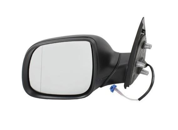 Oglinda usa exterioara VW Amarok, 01.202012, partea Stanga, reglare electrica; carcasa neagra; incalzit; sticla asferica; geam cromat; RJHO54,