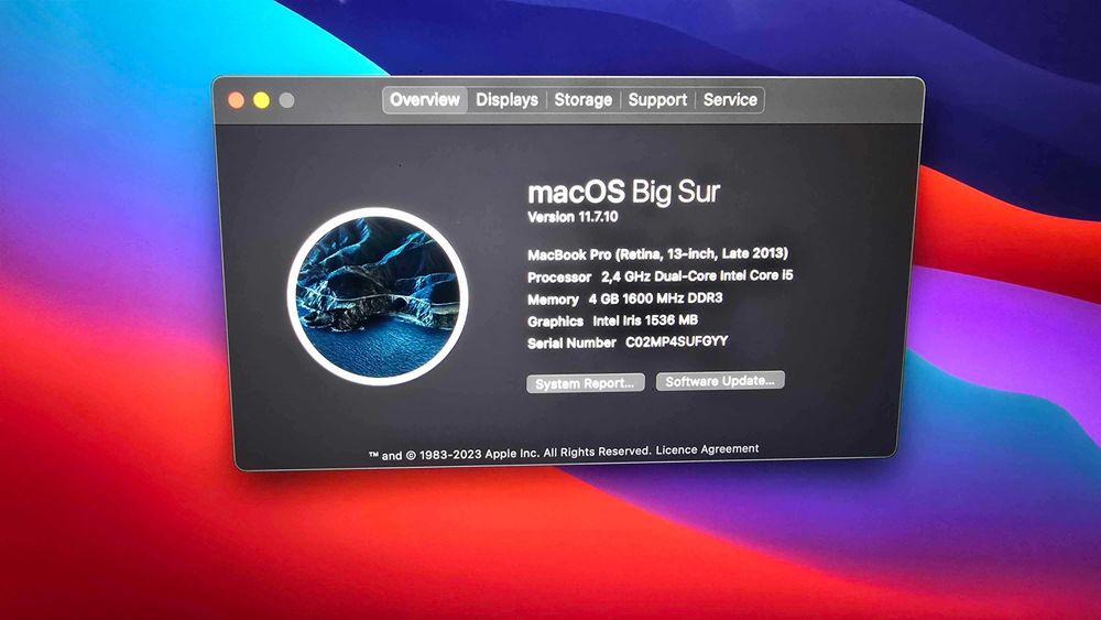 Laptop Macbook Pro Retina 13inch Intel I5