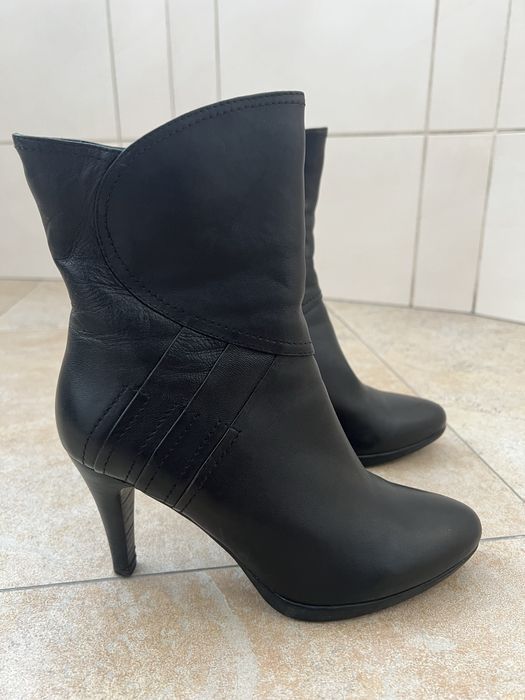 Кожаные полусапожки