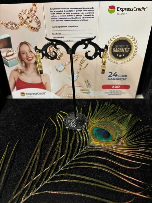 Cercei aur 14k 2.26g (B.60412-Tatarasi) Garantie 2 ani- 1130 lei