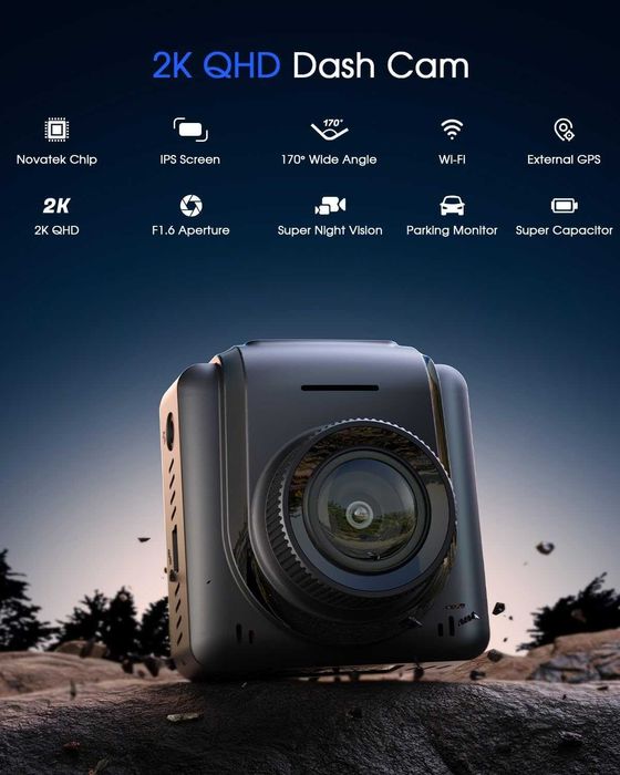 Видеорегистратор WiFi Avylet A1 Dash Cam Wi-Fi 2K
