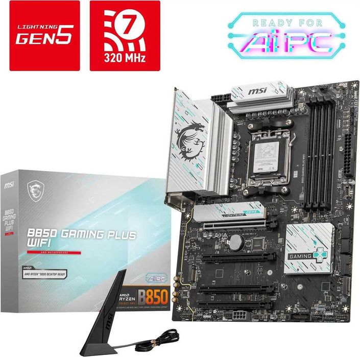 Материнская плата Материнская плата MSI B850 GAMING PLUS WIFI, ATX -