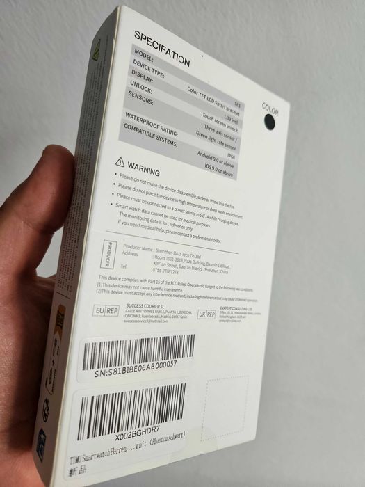 Smart watch fitnes tracker S81 nou la cutie.