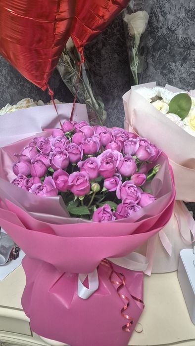 Цветы букет розы