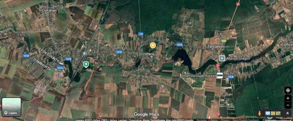 Vand 2 loturi teren intravilan in Peris 470 + 480 mp