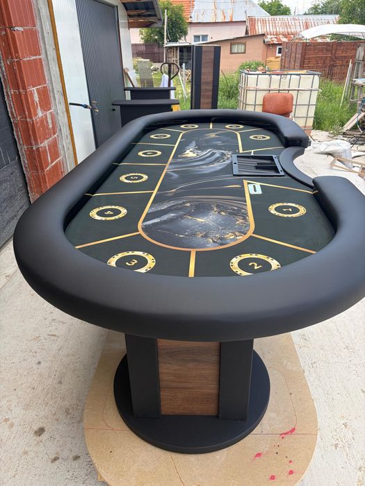 Masa poker casino extra lux cu surpainaltare CustomTables.eu Bucuresti stoc urgent