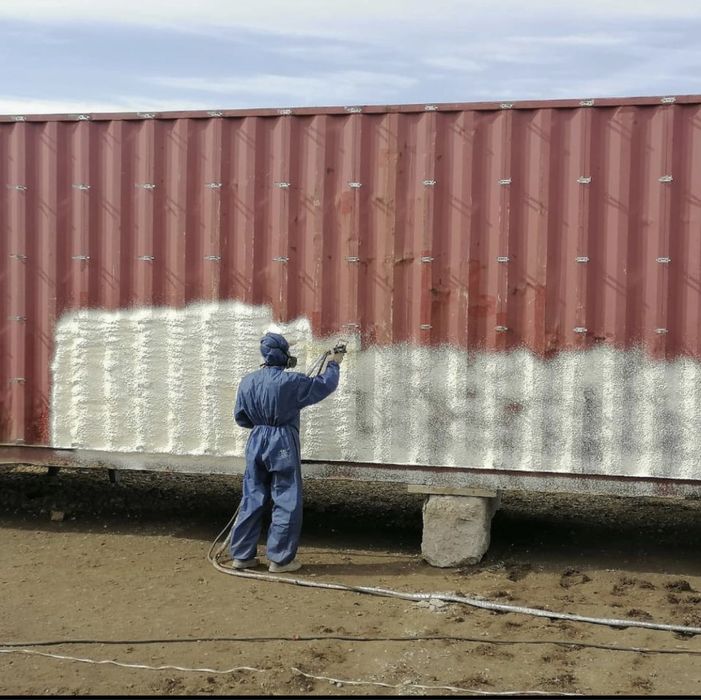 Утепление термопеной. Пенополиуретан.