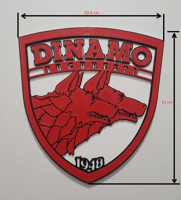 Stema Dinamo Bucuresti Printata 3D
