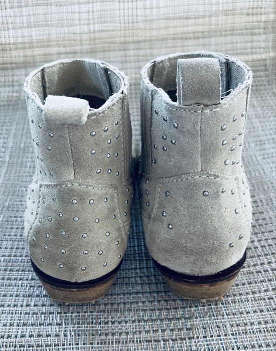 Детски ботуши Mango Kids естествена кожа