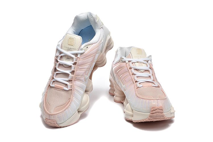 Нови дамски маратонки Nike Air Max Shox white pink