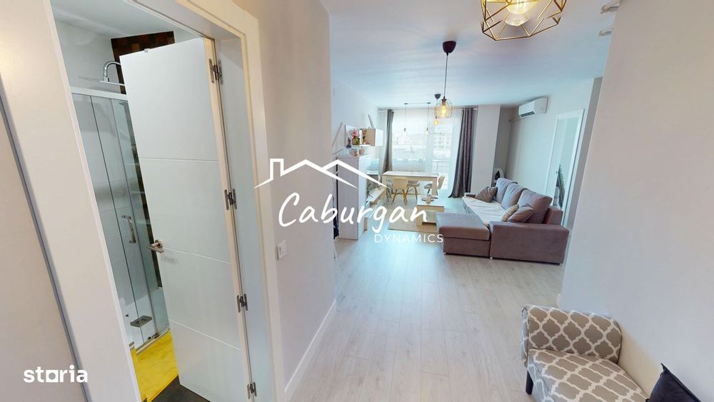 Apartament cu 3 camere, 77 mp utili+2 balcoane, etaj 3/4, Turnisor