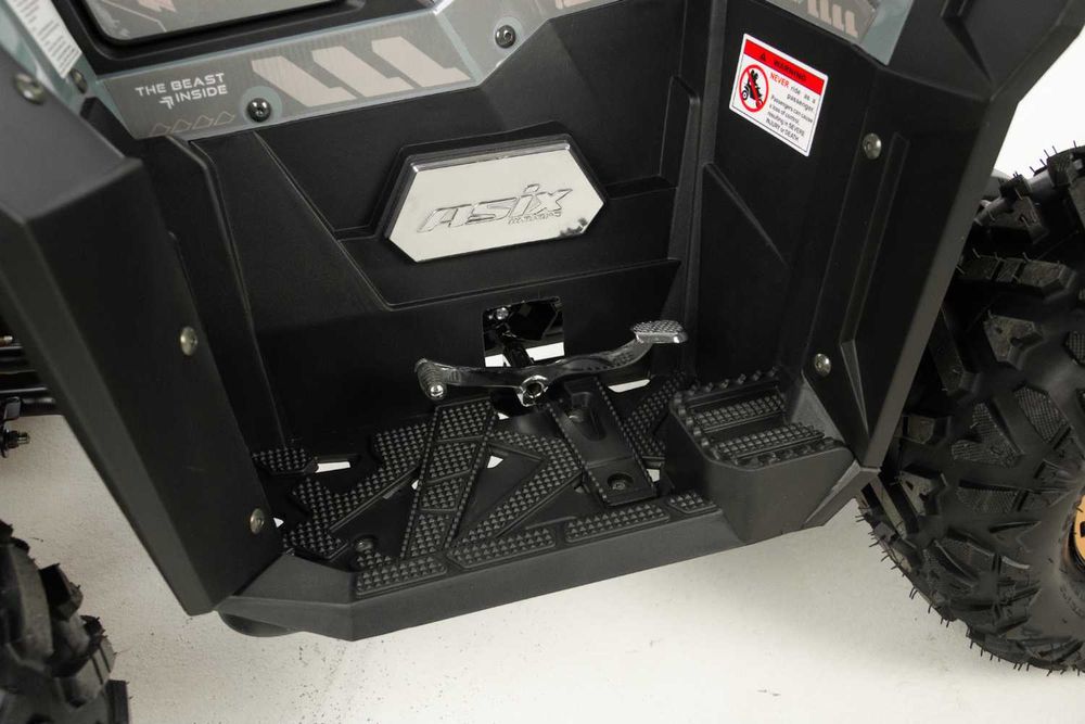 Atv copii Asix Grizzly 125cc, roti 8 inch, 3+1 viteze, culoare gri/mar