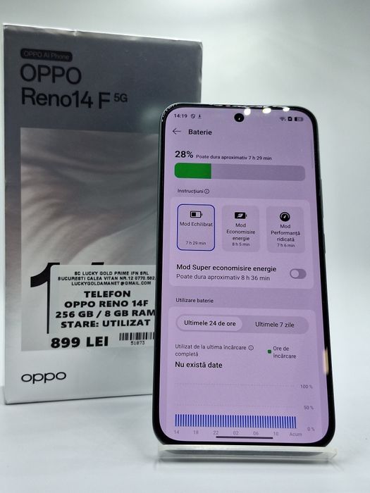 Oppo Reno 14F 256 Gb 8 Gb ram Cutie Factura/Garantie