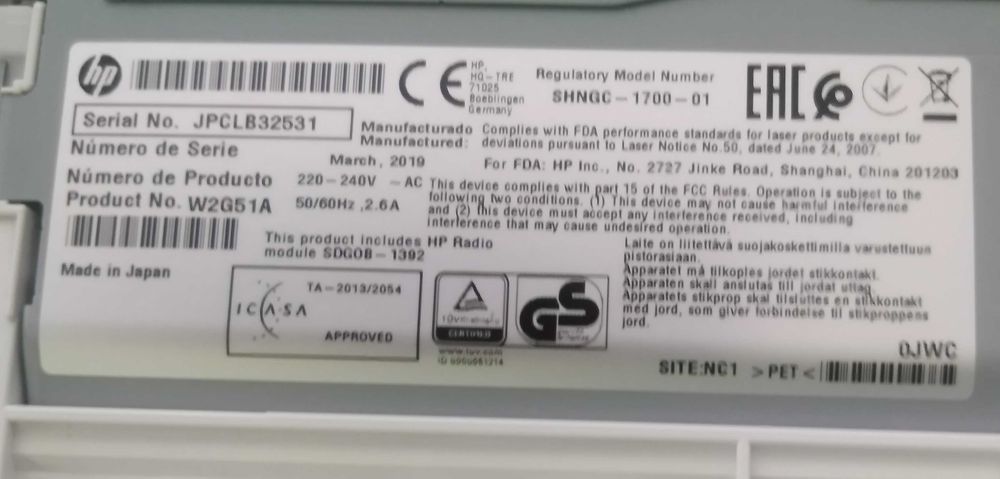 Imprimanta laser cu Wi-Fi HP Laser Jet Pro M15W cu toner nou