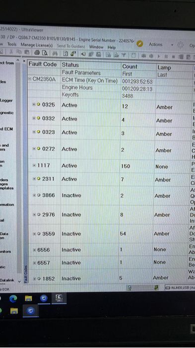 Tester/Diagnoza Inline 7 pentru Cummins/Komatsu+Laptop Dell cu Softul Insite 8.9 si Calterm 4.7 instalate