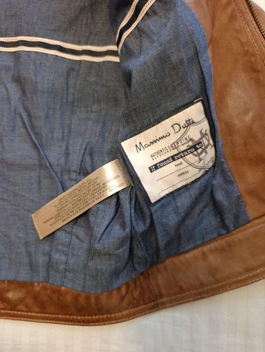 Детско кожено яке от естествена кожа Massimo dutti