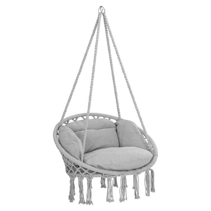 Люлка- хамак с възглавница, Товароносимост 120 кг, Сив