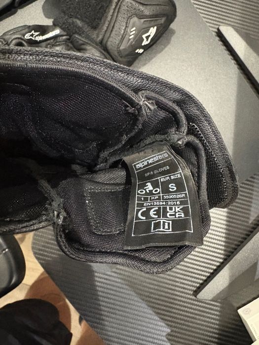 Кожени ръкавици alpinestars SP-9 black/white