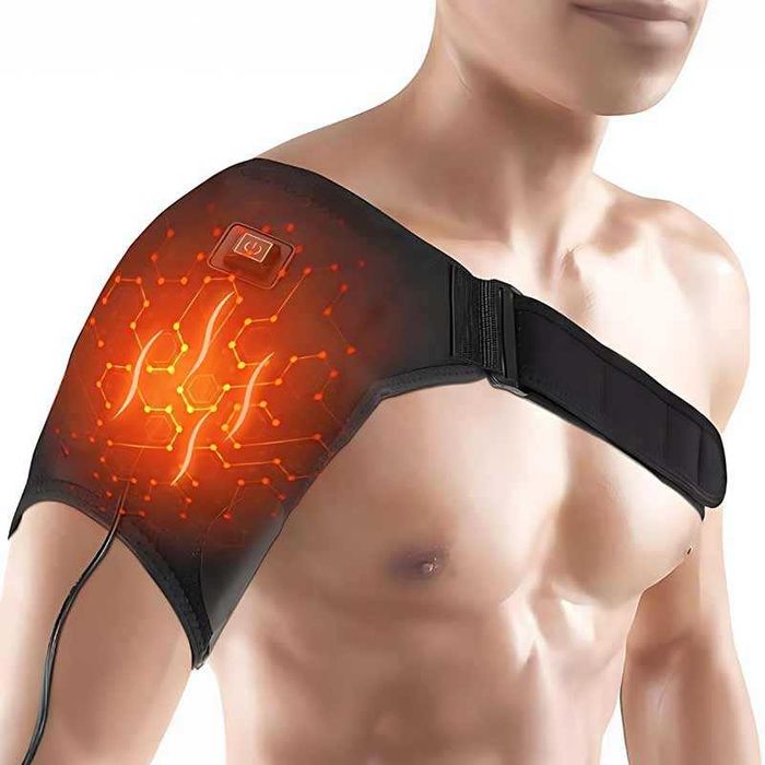 Ортеза за рамо с отопление – 3 нива на загряване, USB захранване