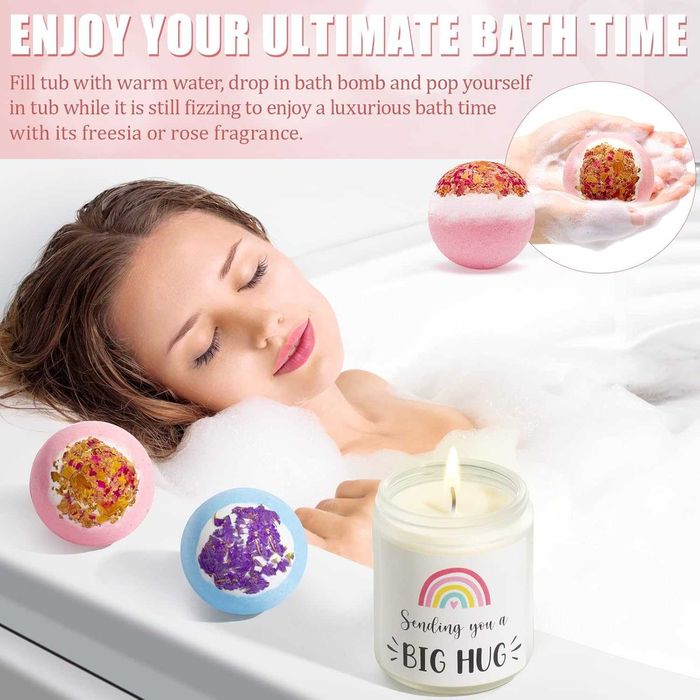 Подаръчен комплект за жена спа вана релакс подарък рожден ден юбилей