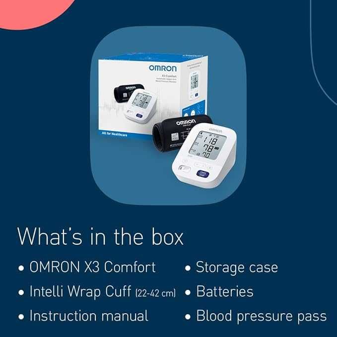 Автоматичен апарат за кръвно налягане Omron X3 Comfort