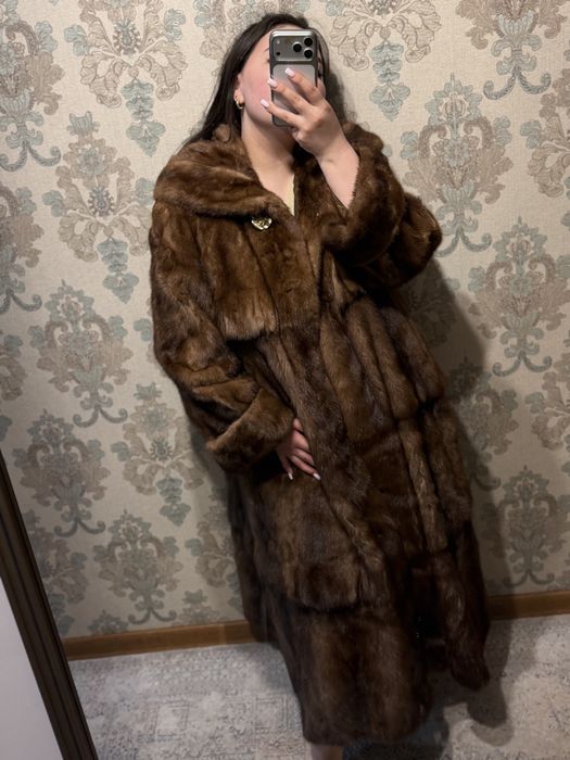 Длинная Норковая шуба
