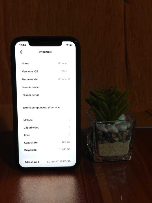Telefon mobil Apple iPhone 11  128GB Stare Impecabilă