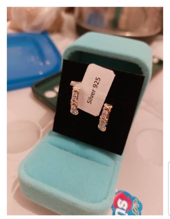 Серьги серебро 925 пробы.