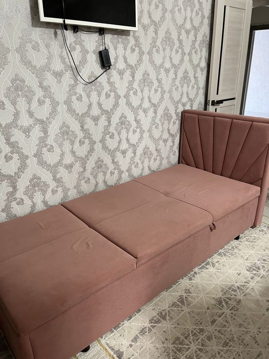 кровать сатамын розовый тусте