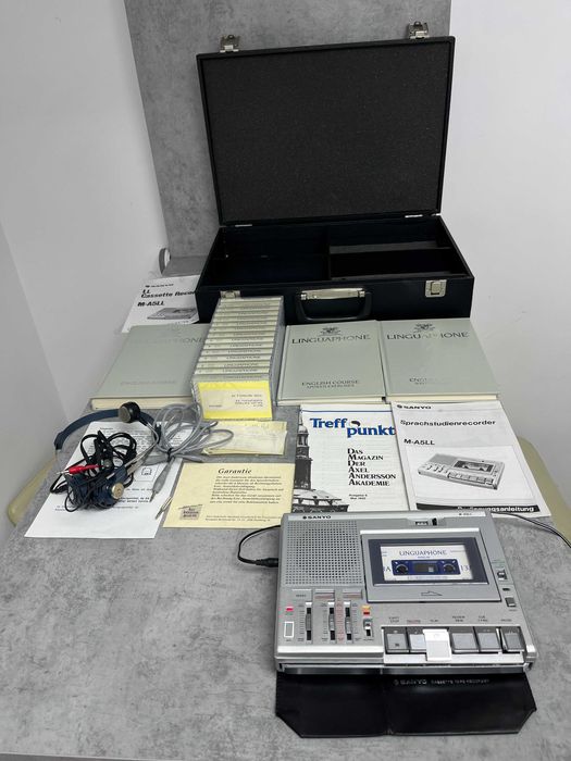 SANYO M-A5LL Înregistrator de casete  – (set COMPLET foarte rar)