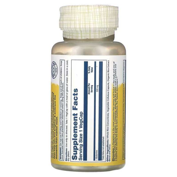 Solaray L-глютамин L-Glutamine L глютамин L Glutamine