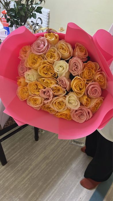 Цветы роза букет