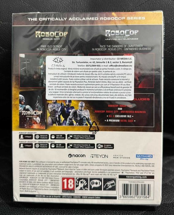 Vând / Schimb RoboCop Rogue City Collection PS5 (SIGILAT)